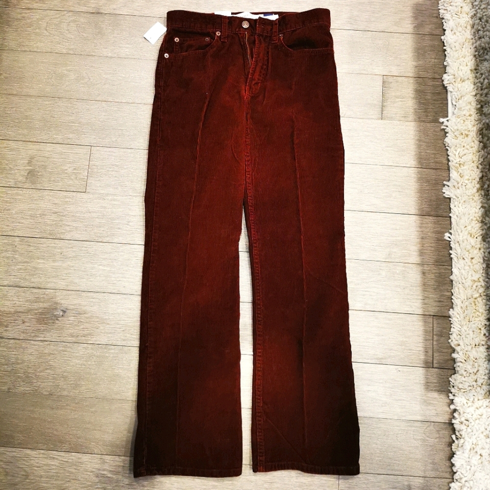 Gap Maroon Corderoy Bootcut Jeans